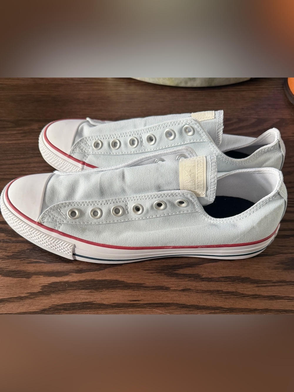 Classic Converse Slips Sneakers in Light Blue - W10/M8